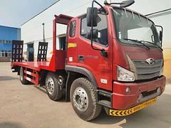 国六小三轴25吨挖机平板拖车 15吨高速不超载