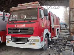 三门峡出售豪沃双驱消防车 高压水泵 单位退役