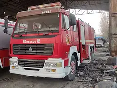 晋中出售豪沃双驱消防车 高压水泵 单位退役