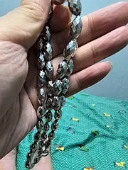 白金项链橄榄珠46克