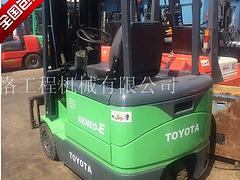 进口丰田三支点电动叉车，丰田1.5吨电动叉车价低