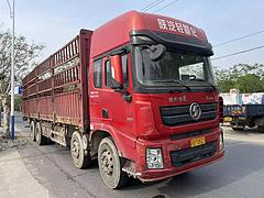 陕汽 厢式货车 国4 后八高栏