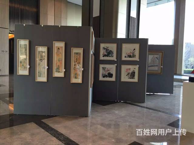 北京摄影展展板搭建,八棱柱书法展墙搭建