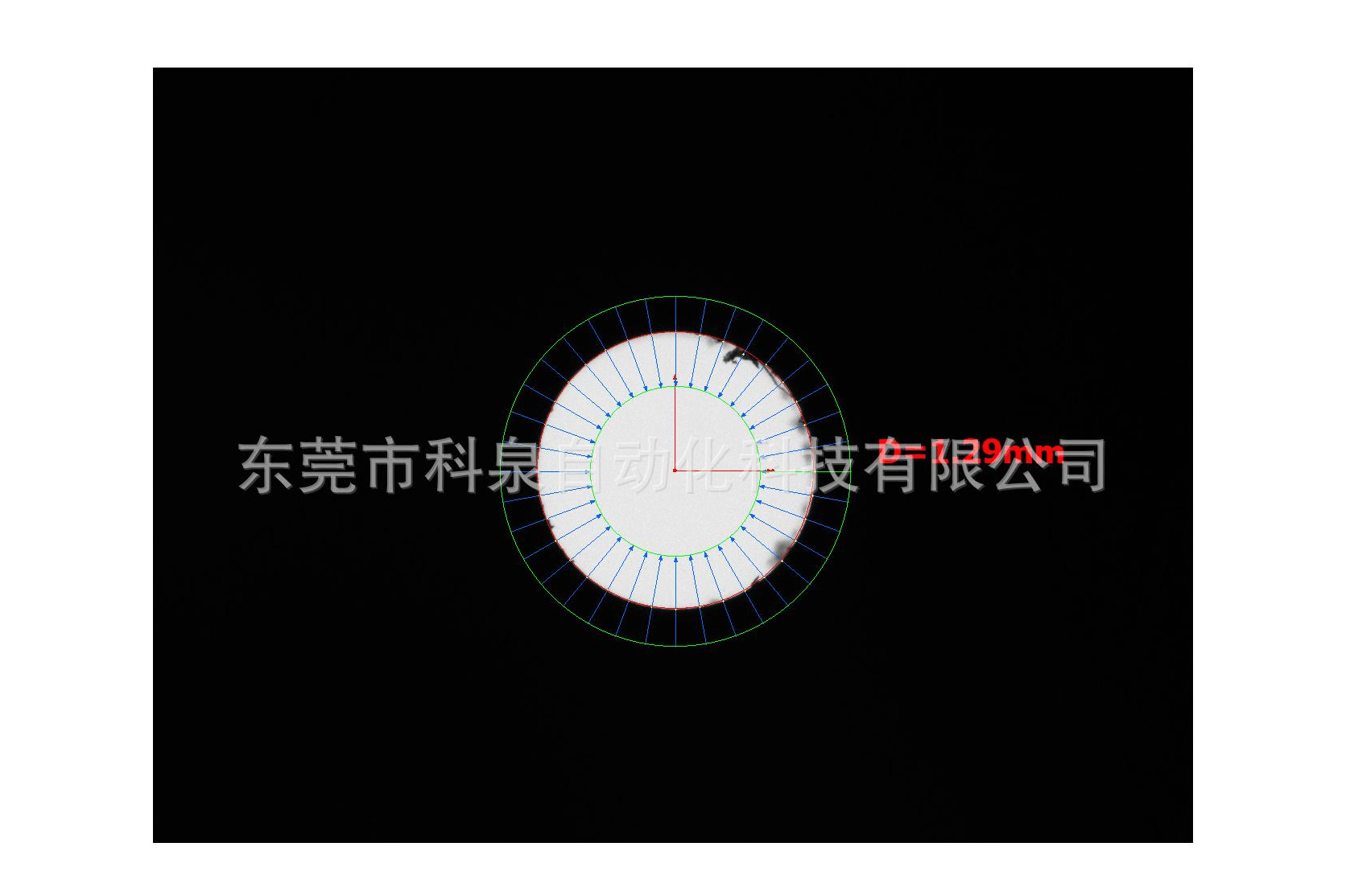 CCD检测直径