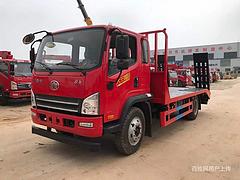 潍柴190马力解放单桥钩机平板车 全国包送车