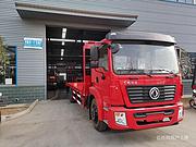 毕节东风单桥220平板车 拖200挖机平板拖车厂家现车