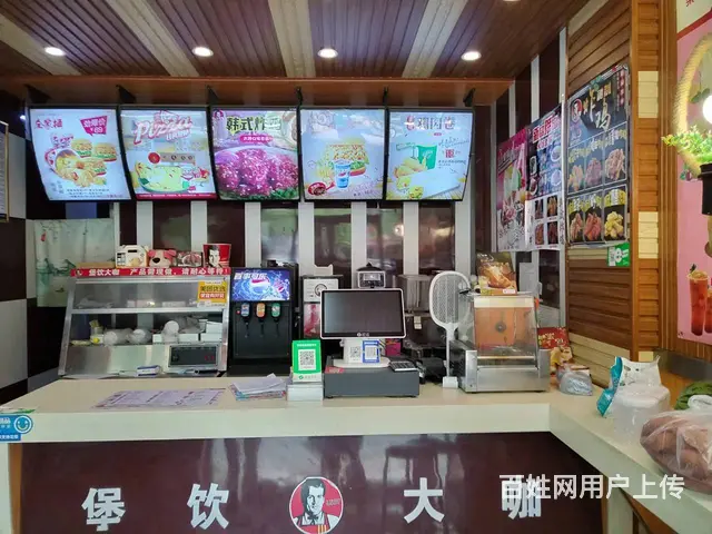 急转黄金好位置纯一层加盟汉堡店低价转让带技术营业中的图片