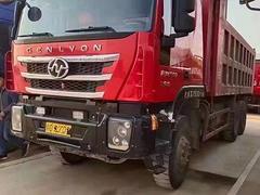 国五 二手上汽红岩杰狮后八轮自卸车 390马力