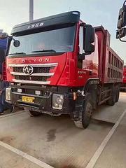 国五 二手上汽红岩杰狮后八轮自卸车 390马力