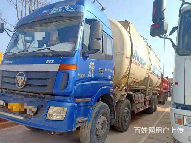 国四欧曼前四后八水泥粉罐车370马力38方大罐的图片