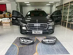 奔驰S400L升级高配同款原厂流星雨数字大灯案例