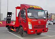蓝牌小挖机拖车 解放蓝牌拖车 平板拖车、推土机运输