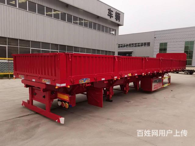 厂家定制13米标箱侧翻半挂车 60公分高 轻型设计