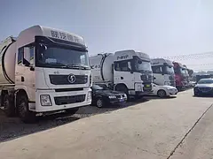 周口二手德龙散装水泥罐车 48方大罐 375马力