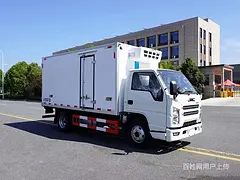 开江 江铃4米2蓝牌冷藏车、保鲜车多少钱一台
