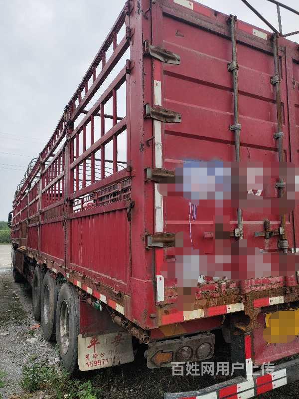 欧曼est 牵引半挂车 13米高栏 国5首便宜出售