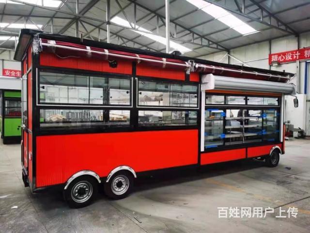 厂家定制，电动小吃车，多功能小吃车，早餐车，炸串车的图片