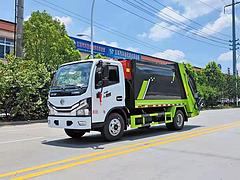 国六蓝牌小型4方小区生活垃圾车侧转挂桶垃圾车 现车厂家批量定