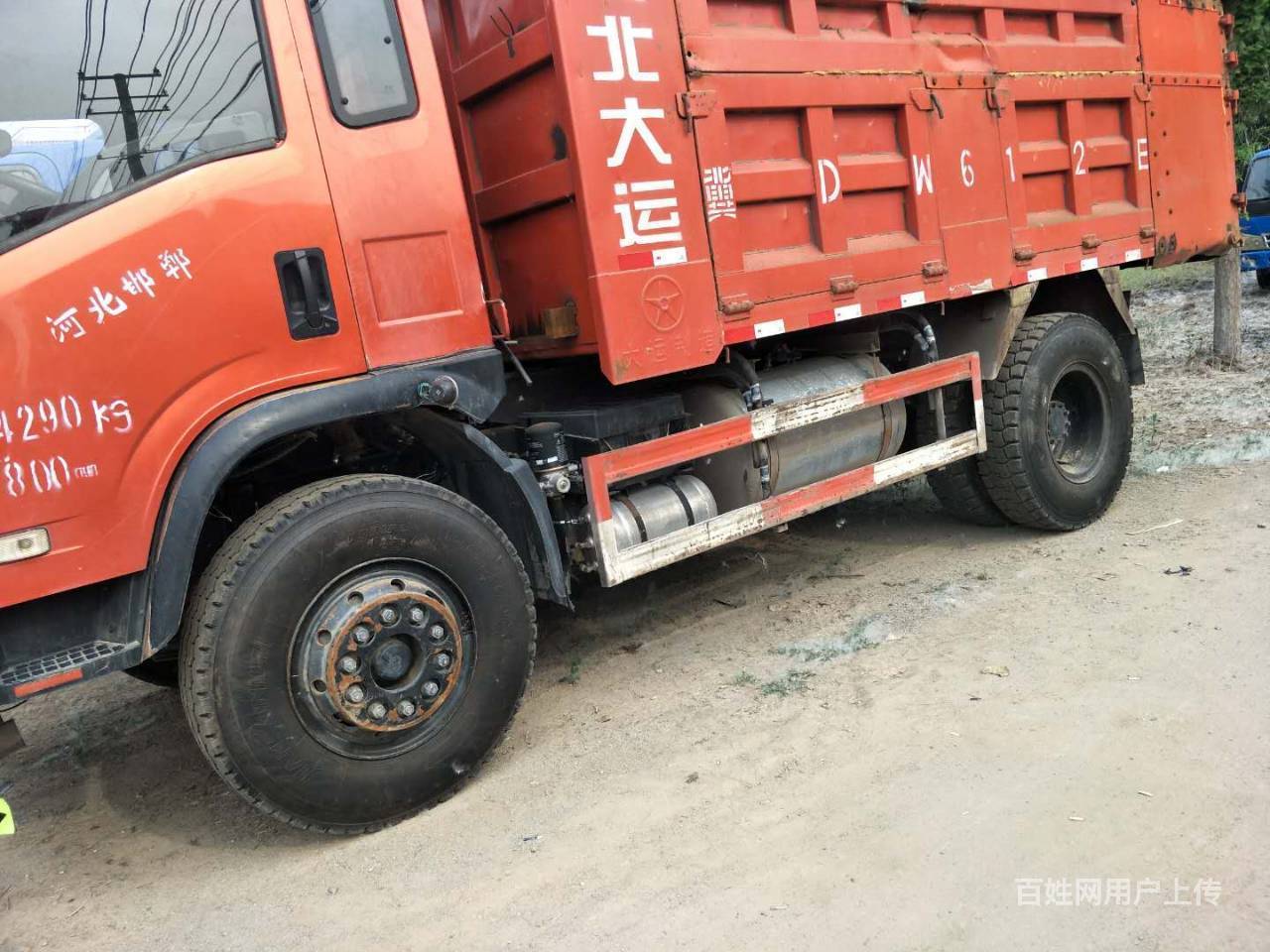 国五大运蓝牌自卸车 玉柴4110带中冷增压