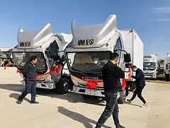 商丘福田奥铃6.8米冷藏车可零首付送车上门