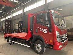 蓝牌挖机平板拖车 带爬梯拖板车 拉60/80挖机