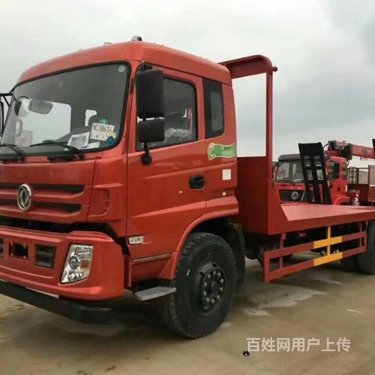 东风特商后八轮挖机拖车 20吨挖机平板车