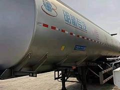 18年二手食用油铝罐半挂车 带保温加热 42立方