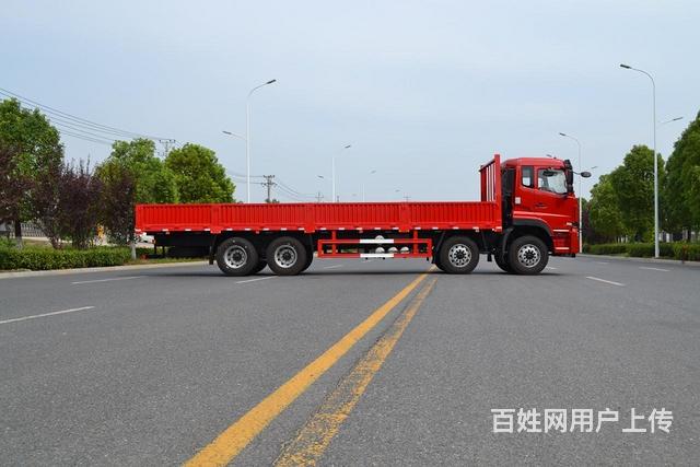 程力前四后八9.6米平板式货车 前四后八仓栏载货车 联系电话的图片
