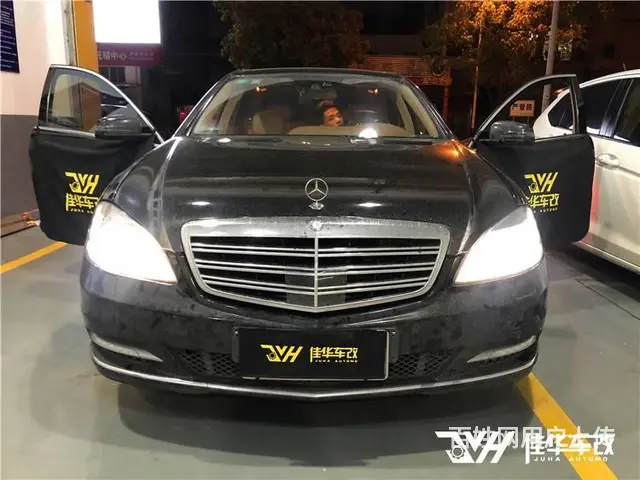 汽车灯光升级 奔驰S600改装四透镜激光大灯的图片