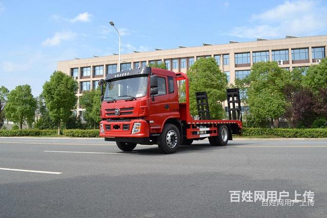 东风单桥国六挖机拖车 平板运输车 货到付款全国送车的图片