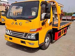 江淮一拖二清障车 全落地事故拖车 蓝牌清障车报价