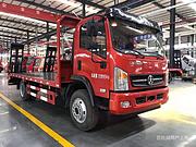 宿迁 大运单牌驾驶室平板拖车挖机拖车 厂家地址联系电话
