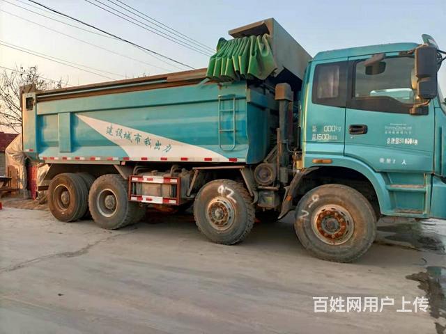 国五二手法规欧曼渣土车 5.8米环保大箱350马力