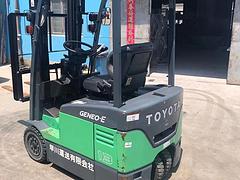 丰田1.5吨三支点电动叉车，个人仓储二手叉车便宜出