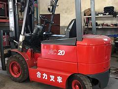 二手合力两吨升高三米自动挡纯电动环保无污染叉车