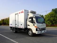 常州国六蓝牌江淮骏铃V5 4米2冷藏车厂家报价
