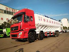 国五散装饲料运输车 国五单桥散装粮食运输车