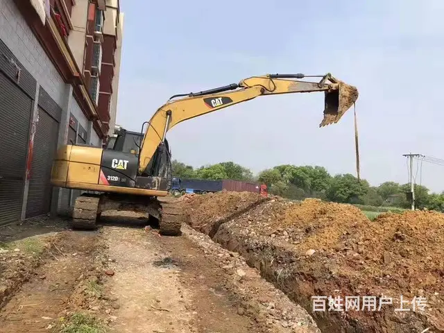 一手急卖！原装卡特312D二手挖掘机 纯土方带质保的图片