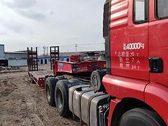 陕汽德龙 半挂车 平板式 国5