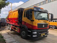 22方重汽汕德卡后八轮清洗吸污车 疏通下水道化粪池