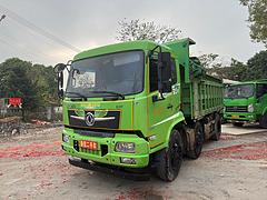 21年6月东风三轴25吨户标载带原厂篷自卸车