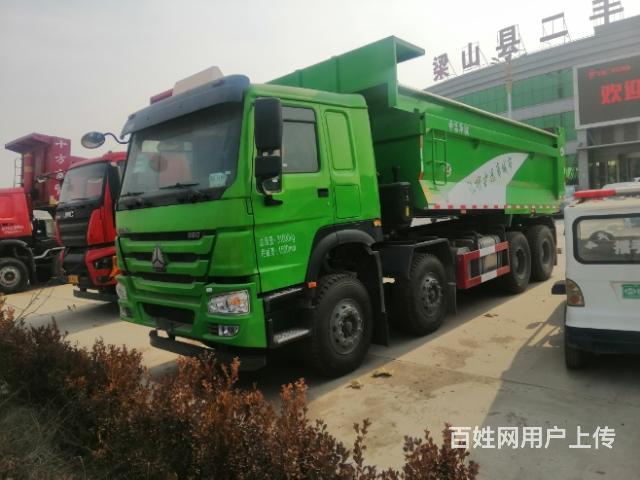 【图 库存豪沃前四后八自卸车 380马力5米8货箱 滨州滨城货车