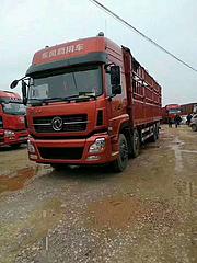 东风天龙前四后八高栏货车 350马力