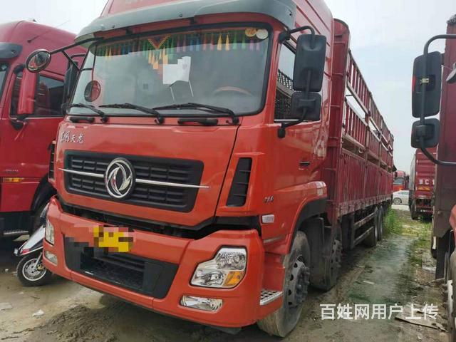 国五前四后八高栏车350马力9米6货厢东风天龙的图片