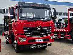 黄冈东风单桥挖机平板车 拖135/150挖机平板拖车厂家价更