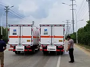 解放虎V小蓝牌危险品厢式车厂家报价 爆款