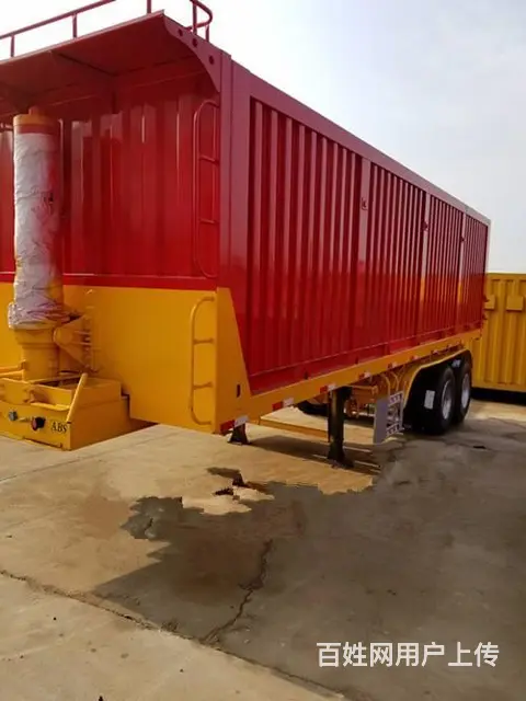 全车定制自卸平板后翻半挂车10秒报价的图片