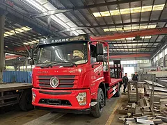 东风专底D3S六缸发动机拖车 150挖机拖板车价格