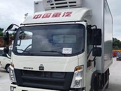 宽体4.2米重汽豪沃8档冷藏车可批量接单支持分期付
