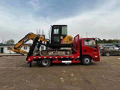 梅州小型挖机拖板车 拖75/90挖机拖板车全国包上牌